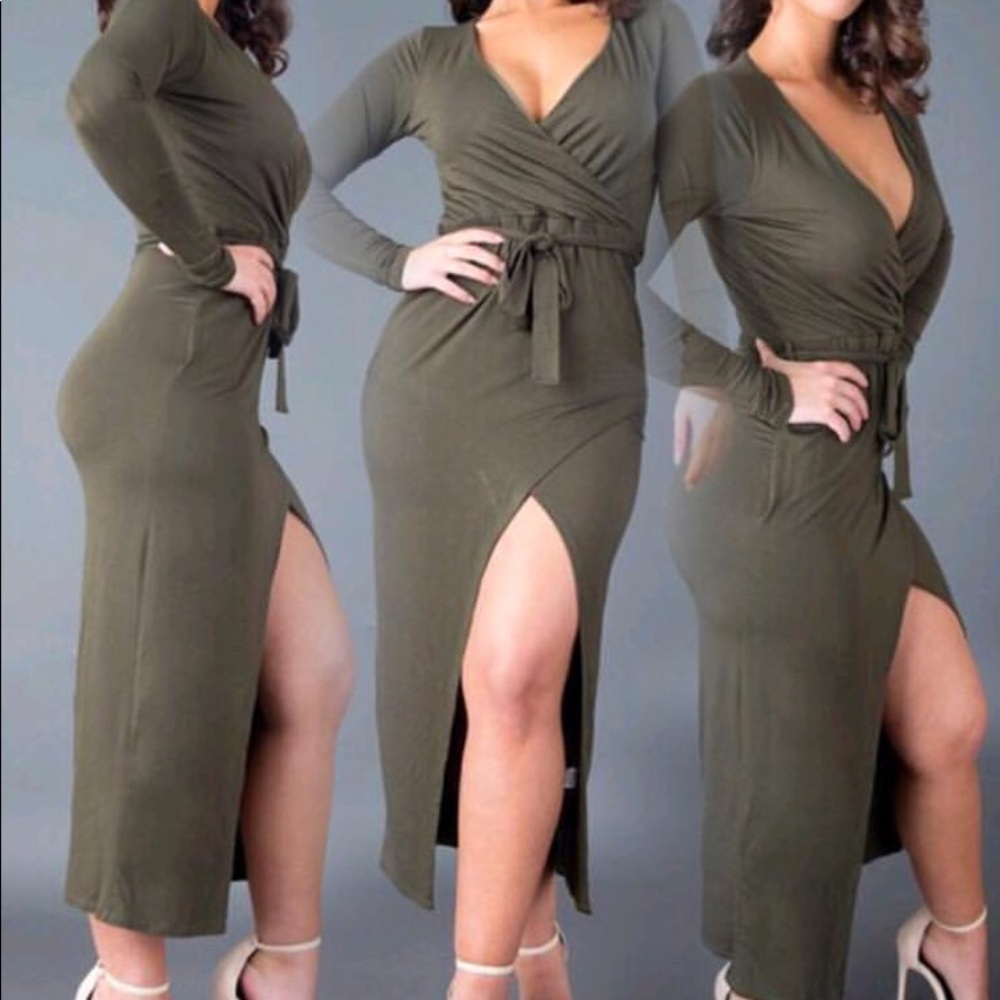 {Boutique Item} Long Sleeve Wrap Dress